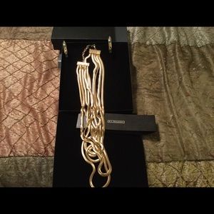 R. J. Graziano gold necklace and earrings